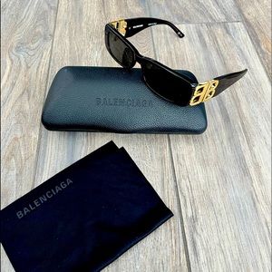 Balenciaga dynasty rectangle sunglasses